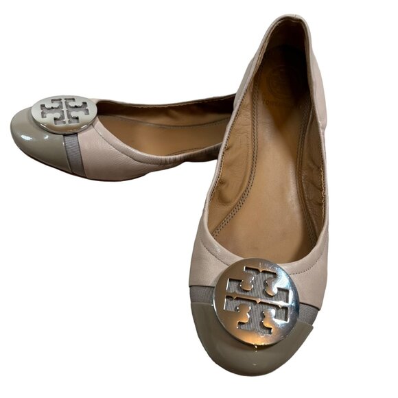 Tory Burch Two Tone Ballet Flats - Picture 2 of 8